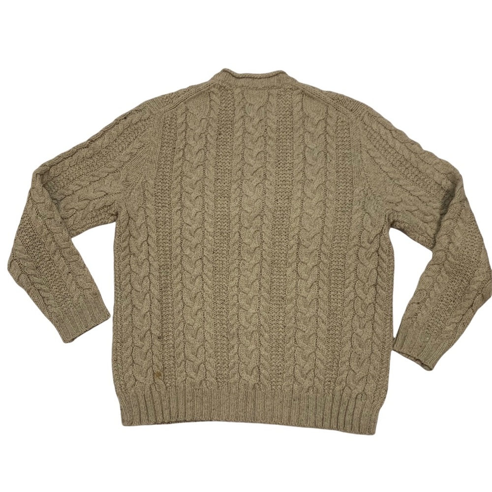 Polo by Ralph Lauren Men's Cable Knit Crewneck Sweater - Beige - Picture 6 of 7